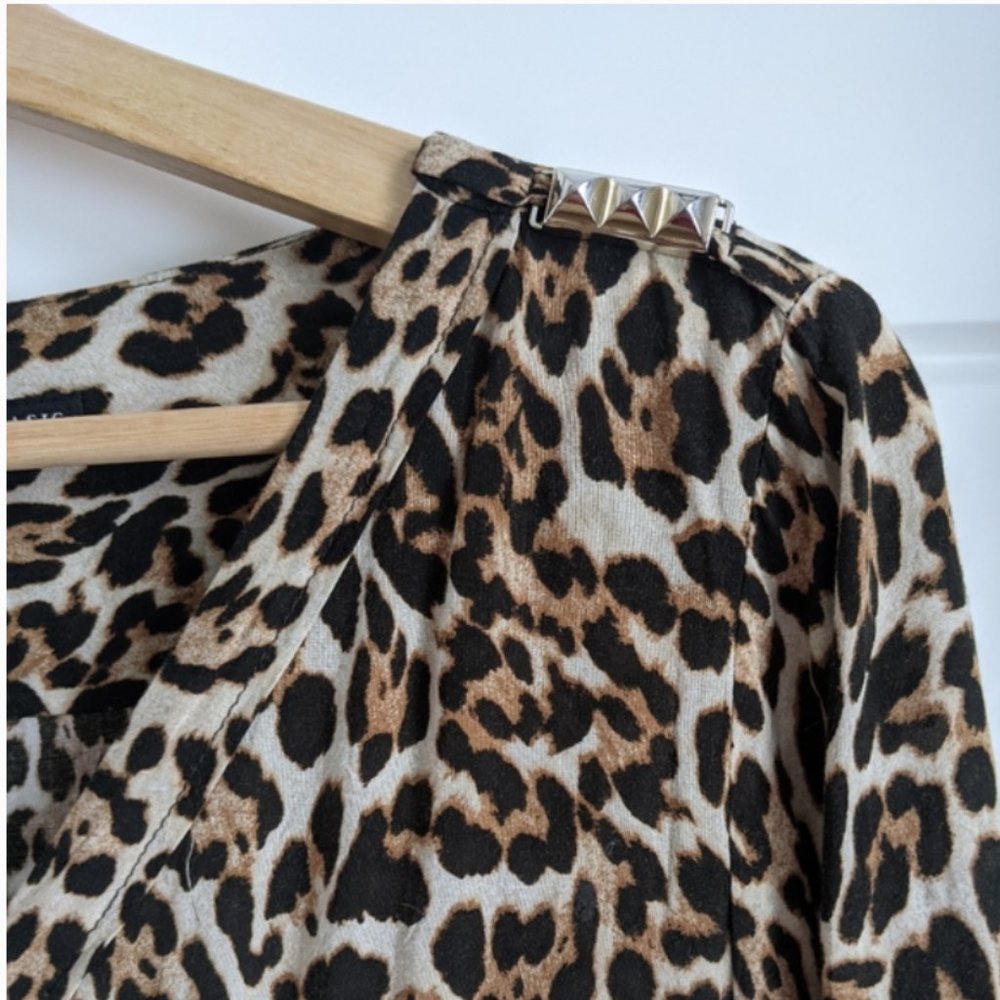 Zara Cheetah Long Sleeves Blouse
